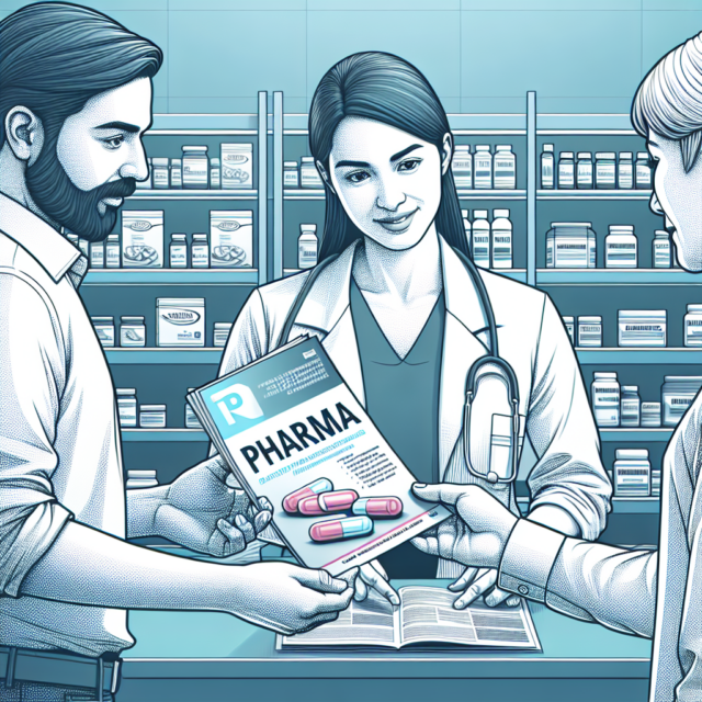 Illustration of pharma advertising strategies for brand engagement.