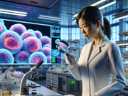 Tracing the Evolution of Prostate Cancer Research Scientists examining prostate cancer cells under a microscope, representing the progression of research in prostate cancer treatment.