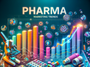 op Pharma Marketing Trends Shaping the Future of Healthcare in 2025 Pharma marketing professionals discussing 2025 trends and strategies in healthcare.