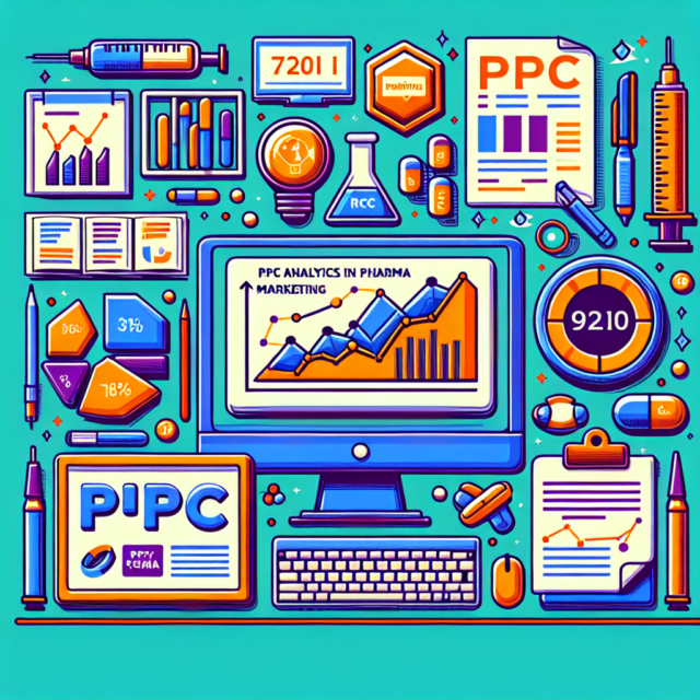 Effective PPC Analytics Techniques for Measuring Success in Pharma Marketing Infographic displaying key PPC analytics metrics for measuring success in pharma marketing campaigns