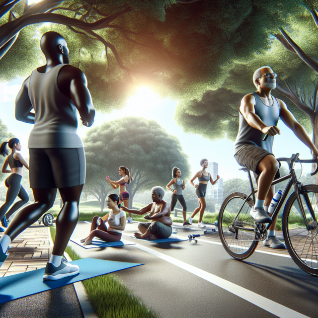 People exercising to manage prediabetes and improve blood sugar control.