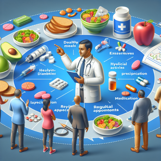 Healthcare provider discussing Type 2 diabetes management options with a patient.