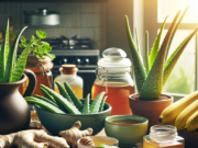 10 Effective Acid Reflux Home Remedies for Lasting Relief Cup of ginger tea and a glass of water with apple cider vinegar for acid reflux relief