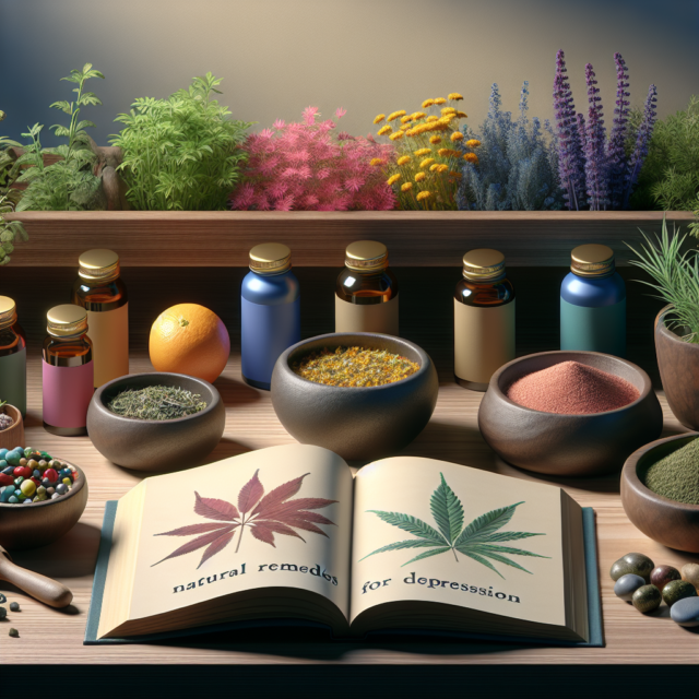 Peaceful nature scene for natural remedies for depression