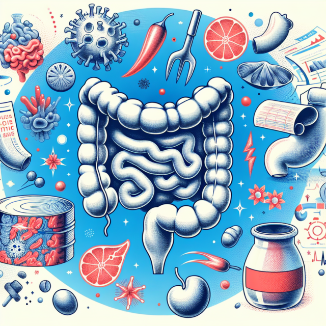 Illustration of symptoms associated with ulcerative colitis for patient awareness.