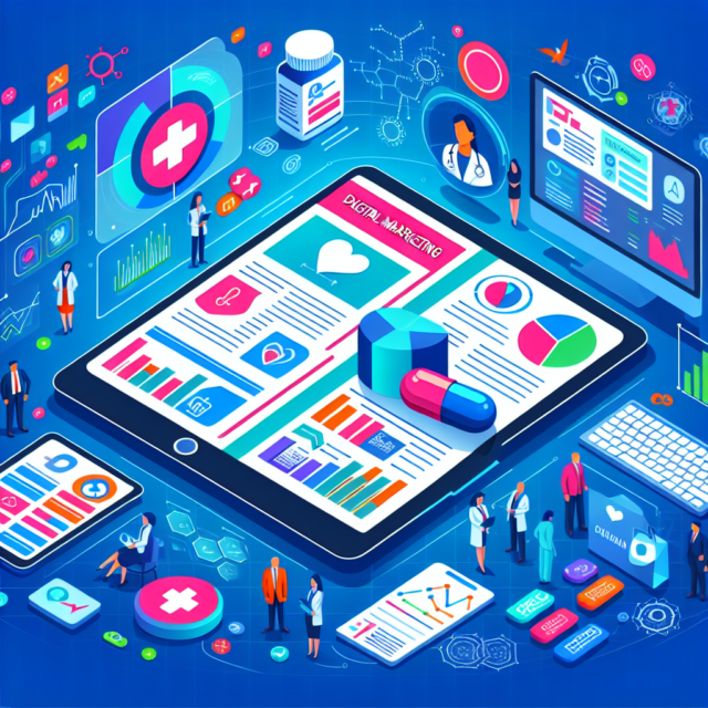 Digital marketing strategies in pharma with graphs and analytics
