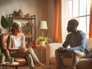 Exploring Therapy for Depression: Finding the Right Approach for Your Journey to Healing A therapist and patient engaged in a discussion about managing depression through therapy.