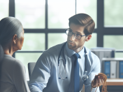 Understanding Lyme Disease Stages: A Guide for Patients and Families Caregiver supporting a patient in understanding Lyme disease stages during a medical consultation.