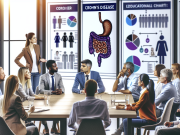 Understanding Crohn’s Disease: Symptoms, Causes, and Management Tips for Patients A person holding their stomach in discomfort, symbolizing Crohn’s Disease symptoms and management.