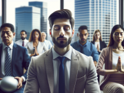 Mindfulness for Anxiety: A Simple Path to Calm A serene individual practicing mindfulness for anxiety in a calm, sunlit room.