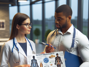 Maturity Onset Diabetes: Diagnosis, Management & Treatment Insights for Healthcare Teams A clinician explaining MODY diagnosis and management strategies to a patient in a medical office.