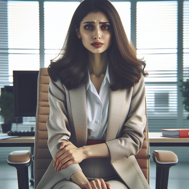 A woman with fibromyalgia experiencing pain, consulting a doctor for treatment options.