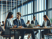 Programmatic Display Ads: How Pharma Brands Can Maximize Reach and ROI Pharma marketing executive reviewing programmatic display ad metrics on a laptop.