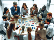 Social Media Strategies for Pharma Marketing: Engaging HCPs & Patients A professional reviewing social media strategies for pharma marketing.