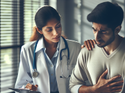 Causes of Chronic Pain: Understanding Triggers and Effective Relief Options A healthcare professional discussing chronic pain relief options with a patient.