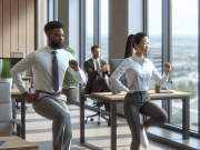 Best Obesity Exercise Strategies for Patients with Diabetes Doctor assisting an obese diabetic patient with exercise.