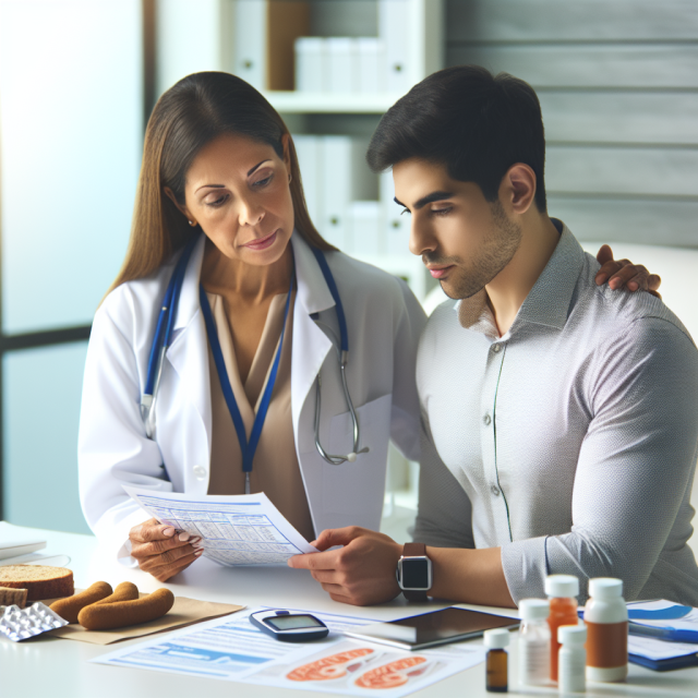 Doctor discussing prediabetes management with a patient.