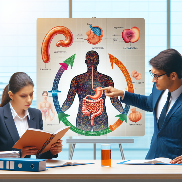 A person holding their stomach, experiencing acid reflux discomfort.