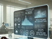 Why Healthcare is Seeing an Increase in 2025 Ad Budgeting A marketing professional analyzing healthcare ad budgeting trends on a sleek digital screen.