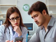 The Dangers of Diabetes and Fasting Concerned doctor discussing fasting risks with a diabetes patient in a medical office.