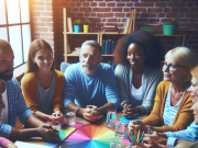 Help with Crohn’s Disease Diet A group discussing Crohn’s-friendly foods including cooked vegetables and lean protein.