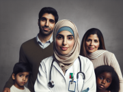 Are Anxiety disorders Hereditary? Doctor discussing anxiety disorders with a concerned family, explaining genetic and environmental factors.