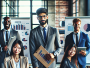 Marketing Strategies for Pharma Brands: Driving HCP Engagement Pharmaceutical marketing team reviewing digital marketing strategies and engagement metrics on a large screen.