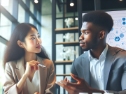 Pharma Marketing Resources A group of marketing executives reviewing pharma advertising strategies and compliance requirements.