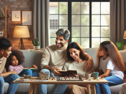 Where to start with Crohn’s disease management Family sitting together in a living room offering support for a loved one managing Crohn’s disease.