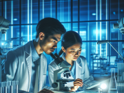 Advancements in Crohn’s Disease Research: Exploring New Treatment Horizons Medical researchers in a lab conducting experiments on Crohn’s disease treatments.