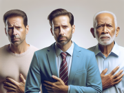 Top Possible Prostate cancer symptoms Three men sitting and looking concerned, symbolizing prostate cancer symptoms