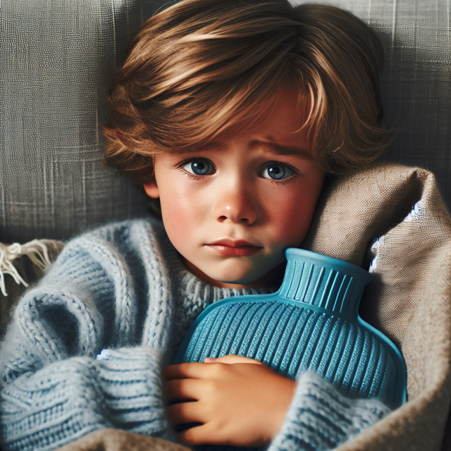 Parent consoling a young child with acid reflux symptoms