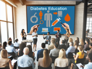 Ways Healthcare Providers can improve their Diabetes Education Clinicians in a training session learning about effective diabetes education strategies for patient care.