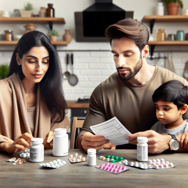 Female patient discusses fibromyalgia medication with her family