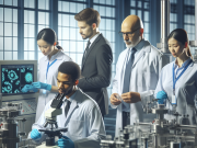 Semaglutide: A Game-Changer in Diabetes Management and Weight Control Medical scientists in a laboratory researching Semaglutide for diabetes and weight management treatment.