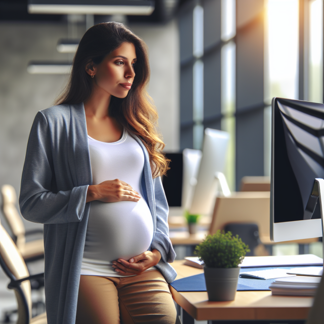 Pregnant Woman Learning About Gestational Diabetes Pregnant woman gently holding her belly, symbolizing gestational diabetes awareness.