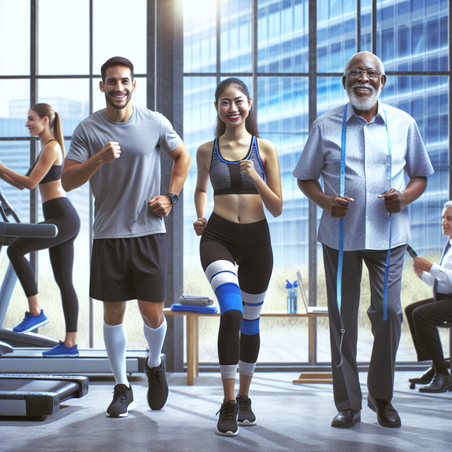 A person with Type 1 diabetes monitoring glucose levels before a workout.