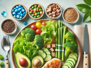 Low Carb Diets and the Benefits for Diabetes Patients Low carb diet meal for diabetes patients featuring healthy protein and vegetables.