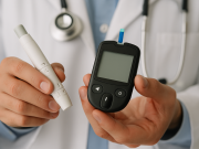 Blood Sugar Control: What Matters Most For Healthcare Providers Healthcare professional monitoring blood sugar levels using technology.