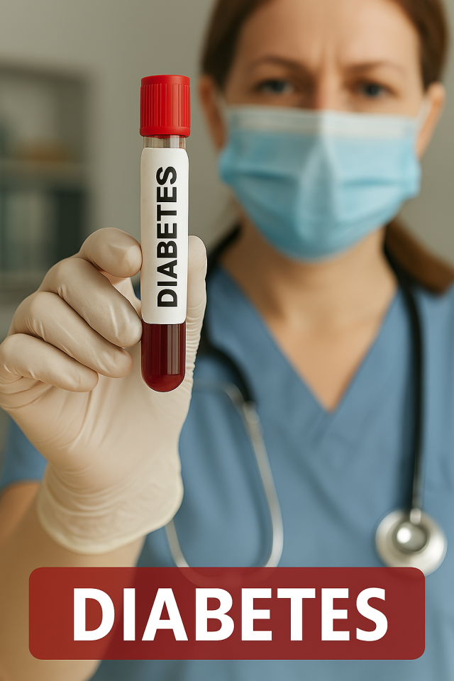 Clinician reviewing diabetes antibody test with patient to explain LADA diagnosis.