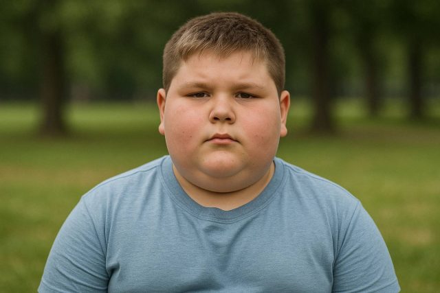 Pediatrician consulting with family about obesity prevention