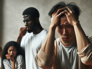 The subtle differences between Depression and Anxiety a group of people feeling anxious and depressed