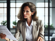 Cross-Platform PPC Reporting: Unifying Data from Search and Social in Pharma Campaigns Pharma executive analyzing PPC campaign data across search and social platforms.