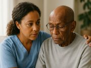 Information and Resources for Aids Caregivers Caregiver providing emotional support to HIV patient