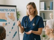 Celebrating Insulin Safety Week: Best Practices for Type 2 Diabetes Care Healthcare professional educating patients about safe insulin use with visual aids and insulin pens