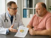 Do Obesity Diet Plans Work? Clinician and diabetes patient reviewing obesity diet plan in office