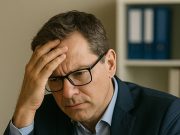 Top Misconceptions About Digital Marketing in Pharma Pharma executive reviewing digital marketing campaign analytics.