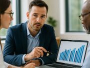 Pharma Marketing Strategies That Actually Drive Results Pharma marketers discussing data-driven strategies in office