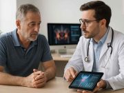 What We Need To Know About Prostate Cancer Symptoms Doctor consulting patient about prostate cancer symptoms in clinic