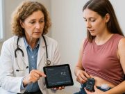 Type 1 Diabetes in 2025: Advances in Treatment & Care Doctor and patient reviewing Type 1 diabetes tech and CGM data